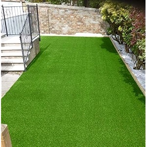high density artificial grass carpet green 3-tone mat for balcony lawn door 35 mm65 x 24 feet