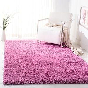 shaggy carpet and rugs plain fur rugs for bedroom living room 2x5 feet plush microfiber 2 inch height pink color