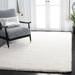 shaggy carpet plain fur carpet for living room 5x7 feet plush microfiber 2 inch height ivory color
