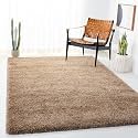 Shaggy Carpet and Rugs Plain Fur Rugs for Bedroom Living Room 3x5 Feet Plush Microfiber 2 Inch Height Beige Color