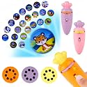 Carrot Projection Flashlight Toy for Kids | 2-in-1 Image Projector Torch with 24 Picture Slides | Educational Light Toy, Easy Switch Design | Fun Learning Gift for Boys & Girls Ages 3+