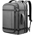 Carry On Backpack,Expandable Large 1-7DAYS Capacity Travel Backpack,Grey