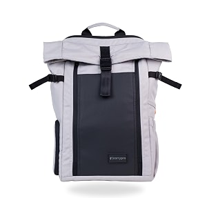 carrypro hobo25 v30 roll-top zipper laptop and camera travel backpack 25-30l fits 163939 inch laptop removable camera box water-resistant  raincover 2-yr warranty  for work college amp travel