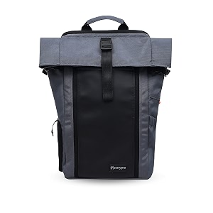 carrypro hobo25 v30 roll-top zipper laptop and camera travel backpack 25-30l fits 163939 inch laptop removable camera box water-resistant  raincover 2-yr warranty  for work college amp travel