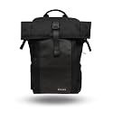 CarryPro HOBO25 V3.0 Roll-Top Zipper Laptop and Camera Travel Backpack (25-30L), Fits 16'' Inch Laptop, Removable Camera Box, Water-Resistant + Raincover, 2-Yr Warranty – For Work, College &amp; Travel
