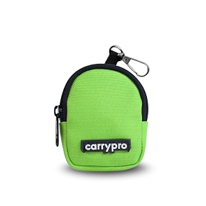 carrypro pro coin pouch with zipper for multipurpose usage for adults and kids medium size pack of 1 neon green