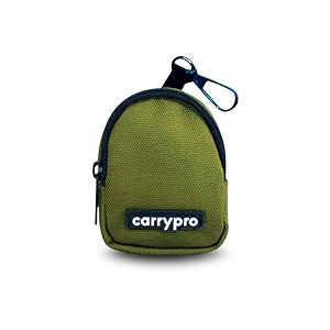 carrypro pro coin pouch with zipper for multipurpose usage for adults and kids medium size pack of 1 olive green