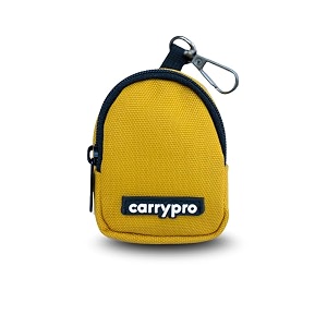 carrypro pro coin pouch with zipper for multipurpose usage for adults and kids medium size pack of 1 yellow pu