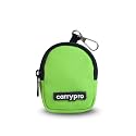 CarryPro PRO Coin Pouch with Zipper for Multipurpose Usage for Adults and Kids, Medium Size, Pack of 1 (Neon Green)