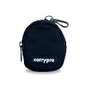 CarryPro PRO Coin Pouch with Zipper for Multipurpose Usage for Adults and Kids, Medium Size, Pack of 1 (Black)
