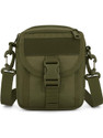 CarryTrip Green Sling Bag Unisex Multipurpose Tactical Bag Hiking Utility Belt Bag Molle Pouch Green Color