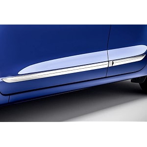 carshade full chrome set of 4pcs side beading side cladding compatible for grand 1-10 2019 nios