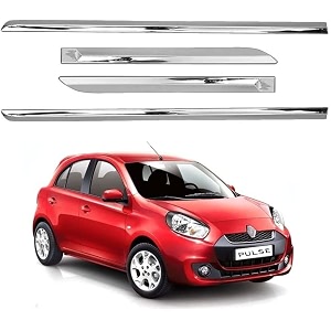 carshade full chrome set of 4pcs side beading side cladding compatible for pulse