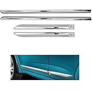 carshade full chrome set of 4pcs side beading side cladding compatible for laura