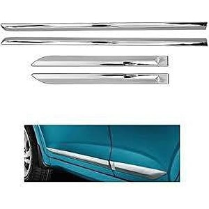 carshade full chrome set of 4pcs side beading side cladding compatible for lancer
