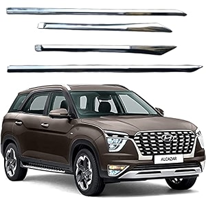carshade full chrome set of 4pcs side beading side cladding compatible for alcazar-signaturetop