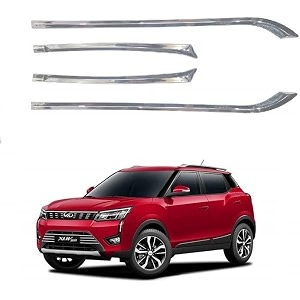 carshade full chrome set of 4pcs side beading side cladding compatible for xuv 300