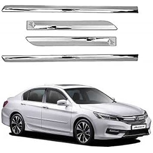 carshade full chrome set of 4pcs side beading side cladding compatible for accord