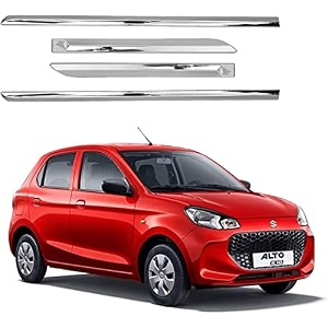 carshade full chrome set of 4pcs side beading side cladding compatible for i-vtec