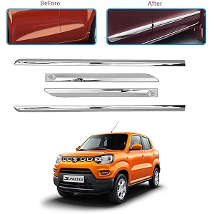 carshade full chrome set of 4pcs side beading side cladding compatible for s-presso