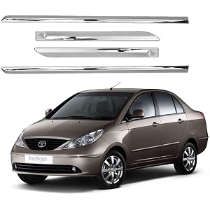 carshade full chrome set of 4pcs side beading side cladding compatible for indigo ecs