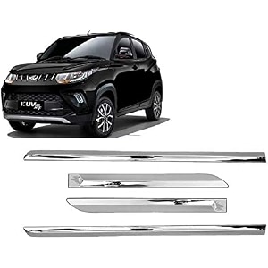 carshade full chrome set of 4pcs side beading side cladding compatible for kuv 100