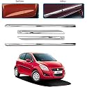 CARSHADE Full Chrome Set of 4pcs Side Beading Side Cladding Compatible for Maruti Ritz