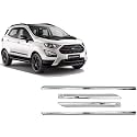 CARSHADE Full Chrome Set of 4pcs Side Beading Side Cladding Compatible for ECO-Sport Type II