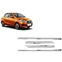 CARSHADE Full Chrome Set of 4pcs Side Beading Side Cladding Compatible for Datsun GO