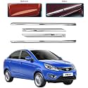 CARSHADE Full Chrome Set of 4pcs Side Beading Side Cladding Compatible for Zest
