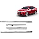 CARSHADE Full Chrome Set of 4pcs Side Beading Side Cladding Compatible for Amaze
