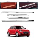 CARSHADE Full Chrome Set of 4pcs Side Beading Side Cladding Compatible for Swift (Type III) 2011