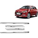 CARSHADE Full Chrome Set of 4pcs Side Beading Side Cladding Compatible for i-20 Elite (Type II) 2018