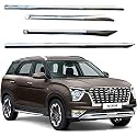CARSHADE Full Chrome Set of 4pcs Side Beading Side Cladding Compatible for Alcazar-Signature(TOP)