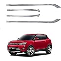CARSHADE Full Chrome Set of 4pcs Side Beading Side Cladding Compatible for XUV 300