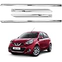 CARSHADE Full Chrome Set of 4pcs Side Beading Side Cladding Compatible for MICRA (Type II)