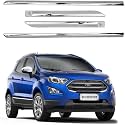 CARSHADE Full Chrome Set of 4pcs Side Beading Side Cladding Compatible for ECOSPORT
