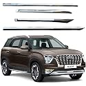 CARSHADE Full Chrome Set of 4pcs Side Beading Side Cladding Compatible for Alcazar 2021 Prestige (Low)