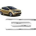 CARSHADE Full Chrome Set of 4pcs Side Beading Side Cladding Compatible for Side Beading-ALTROZ