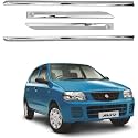 CARSHADE Full Chrome Set of 4pcs Side Beading Side Cladding Compatible for Alto