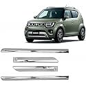 CARSHADE Full Chrome Set of 4pcs Side Beading Side Cladding Compatible for IGNIS (Type II) Alpha+JEETA