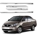CARSHADE Full Chrome Set of 4pcs Side Beading Side Cladding Compatible for Indigo ECS