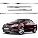 CARSHADE Full Chrome Set of 4pcs Side Beading Side Cladding Compatible for Linea