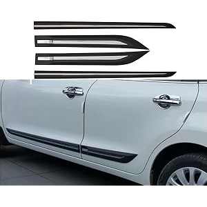 carshade half chrome set of 4pcs side beading side cladding compatible for safari storme