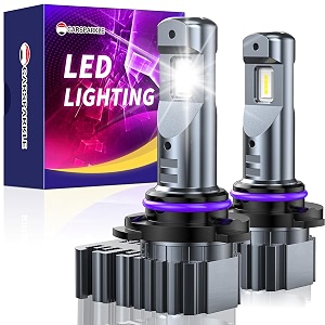 2023 upgrade 9005hb3 led headlight bulbs 800 brighter 6500k cool white 20000lm 20w 11 size plug amp play halogen replacement pack of 2
