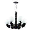 Carsten 6 Light Galaxy Shaped Brownish Color Chandelier Jhoomer Ceiling Light (with Bulb)