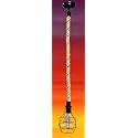 Carsten Decorative Hanging Light/Pendant Light/Ceiling Light to Décor Home/Living Room/Bedroom/Office/Dining/Cafe/Restaurants, Jaali with Rope, Black and Beige