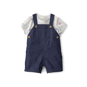 Carters Baby Boy 2-Piece Boat Striped Overall