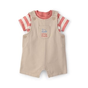 Carters Baby Boy 2-Piece Boat Striped Overall