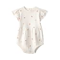 Carter39s Baby Girl Peach Romper Half-Sleeve